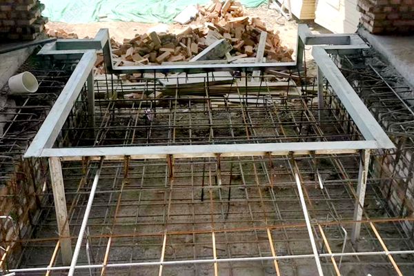 液压登车桥预留基坑